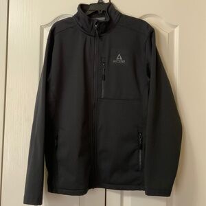 Ascend black men’s fleece lined jacket, size M